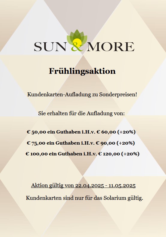 Sun&More Aktion 2